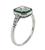 Diamond Emerald Engagement Ring