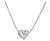 Estate 1.01ct Diamond Heart Pendant Necklace