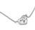 Heart Shape Diamond 14k White Gold Pendant Necklace