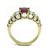 18k Gold Ruby Diamond Ring