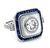 Estate 1.02ct Diamond Mother of Pearl Sapphire Engagement Ring