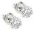 Round Brilliant Cut Diamond 18k White Gold Studs Earrings