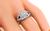 Vintage Cushion Cut Diamond Platinum Engagement Ring