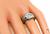 Old European Cut Diamond 18k White Gold Men's Ring