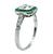 Diamond Emerald Engagement Ring