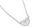 Heart Shape Diamond 14k White Gold Pendant Necklace