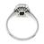 Platinum 1.12ct Diamond Emerald Engagement Ring