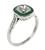 Diamond Emerald Engagement Ring