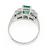 Platinum Diamond Emerald Ring