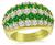 Estate 1.72ct Diamond 1.14ct Emerald Gold Ring