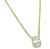 Old Mine Cut Diamond 14k Yellow Gold Pendant Necklace