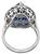 Art Deco Style Sapphire Diamond Ring