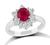 Estate 1.18ct Ruby 0.63ct Diamond Engagement Ring