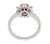 Platinum Diamond Ruby Ring