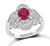 Estate 1.21ct Ruby 0.90ct Diamond Ring