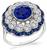 Estate 1.25ct Sapphire 0.90ct Diamond Ring