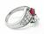 Ruby Diamond Platinum Ring