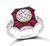 Estate 1.29ct Diamond 1.00ct Ruby Engagement Ring