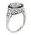 Diamond Sapphire Engagement Ring