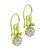 Victorian Old Mine Cut Diamond 18k Yellow Gold Dangling Earrings