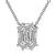 Estate 1.34ct Diamond Illusion Set Pendant Necklace