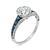 Diamond Sapphire Engagement Ring