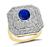 Art Deco 1.60ct Sapphire 1.75ct Diamond Ring