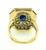 14k Gold Sapphire Diamond Ring
