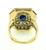 14k Gold Sapphire Diamond Ring