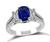 Estate 1.61ct Sapphire 1.80ct Diamond Engagement Ring