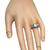 Old European Cut Diamond Baguette French Cut Sapphire Platinum Engagement Ring