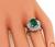 Emerald Cut Emerald Baguette Cut Diamond Platinum Ring