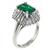 Emerald Diamond Platinum Ring