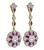 Estate 1.71ct Diamond 1.98ct Ruby Dangling Earrings