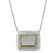 Estate 1.75ct Diamond Two Tone Gold Pendant Necklace