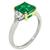 Emerald Diamond Engagement Ring