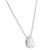 Pear Shape Diamond 14k White Gold Solitaire Necklace
