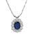 Estate 1.99ct Sapphire 0.80ct Diamond Pendant Necklace