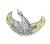 18k Gold Diamond Pin