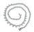 Round Cut Diamond 18k White Gold Necklace