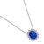 Sapphire Diamond Gold Necklace