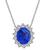 Estate 11.84ct Sapphire 2.00ct Diamond Pendant Necklace