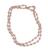 Round Cut Diamond 18k Pink Gold By The Yard Necklace