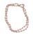 Round Cut Diamond 18k Pink Gold By The Yard Necklace