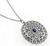 18k Gold Sapphire Diamond Art Deco Necklace