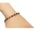 Oval Cut Ruby Round Cut Diamond 18k Yellow Gold Bracelet