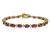 Ruby Diamond Gold Bracelet