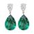 Estate 13.48ct Green Tourmaline 1.65ct Diamond Earrings