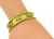 18k Yellow Gold Enamel Cuff Bangle