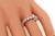 Round Cut Diamond 14k White Gold Eternity Wedding Band